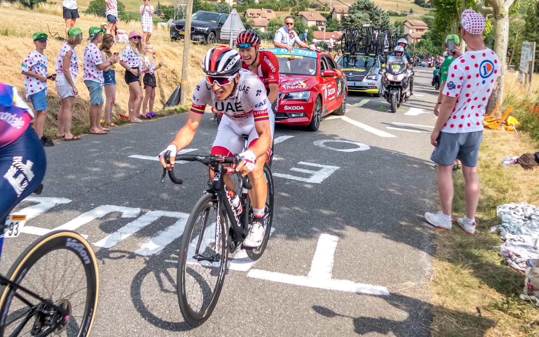 A Cycle Race Under Progress in Riviera